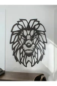 ADIM EBATLAMA Lazer Kesim MDF Dekor - Aslan Başı - 1