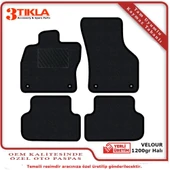 Hyundai i30 2007-2011 Lüks Halı Paspas Siyah - 2