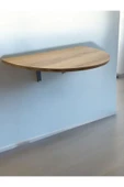 ADIM EBATLAMA Açılır Kapanır Çalışma Masası Mutfak Masası Katlanır Duvar Masası Yarım Daire - 1