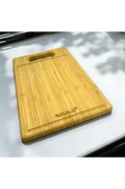 ADIM EBATLAMA Bambu Kesme Tahtası Dikdörtgen Su Oluklu 35x24 thumbnail 1
