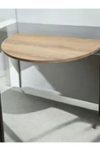 ADIM EBATLAMA Açılır Kapanır Çalışma Masası Mutfak Masası Katlanır Duvar Masası Yarım Daire - 3