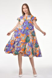 DRR Moda Salaş Kesim Desenli Elbise - 2