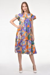 DRR Moda Salaş Kesim Desenli Elbise - 3