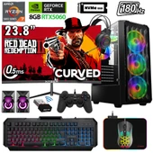 Xaser Xsr1142 Ryzen 7 5700X 32GB Ram 2TB M.2 NVMe SSD 8GB RTX5060 23.8" 180Hz Oyuncu Bilgisayarı thumbnail 1