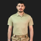 TAKTİKAL TİŞÖRT YAKALI BEJ - 1