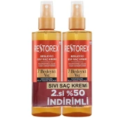 Restorex 7 Besleyici Yağ Sıvı Saç Kremi 2 x 200 ml - 1