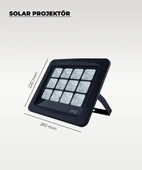 120W  Solar Projektör IP67 Beyaz Işık (Su Geçirmez - Dış Mekan) - 3