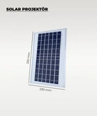 60W  Solar Projektör IP67 Beyaz Işık (Su Geçirmez - Dış Mekan) - 4