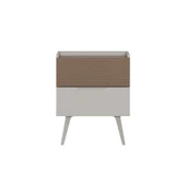 Milano 2 Çekmeceli Komodin - Vizon/Zebra 50x62x44 cm - 2