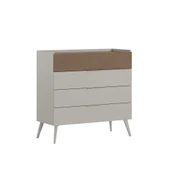 Milano 4 Çekmeceli Şifonyer - Vizon/Zebra 103x101x44 cm - 3