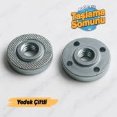 Avuç Taşlama Yedek Somun Seti 2'li | Metal Kesme Polisaj Uyumlu Aksesuar Parça - 1