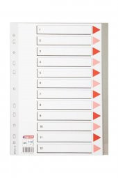 A4 Seperatör 1-12 Rakamlı Plastik - 1