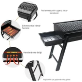 Madfox Cookout Portatif Katlanır BBQ Mangal BLACK - 7