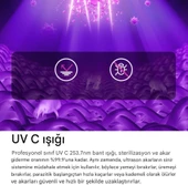 QASUL Şarjlı UV-C Işınlı 100W Akar Temizleme El Vakum Temizleme Toz Giderme - 5