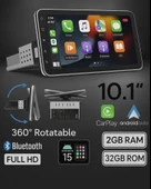 Primat P1002 10.1inç Android15 Tek Din Carplay 2gb Ram 32gb Hafıza 360 Derece Ekran Multimedya Teyp - 1
