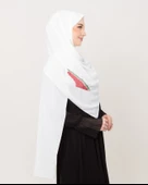 Polyster Beyaz Rengi Şal Filistin Haritası Karpuz Renkler İle Nakışlı S100031 - 2