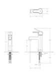 Kare Banyo GOLD SERİSİ STİL LAVABO BATARYASI - 4