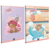 Gıpta Fırst Tel Dikiş Karton Kapak Defter A4 40 YP Kareli 5021-12 Lİ PAKET-12-LI-PKT - 1