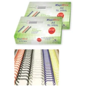 Mapiwire Spiral Tel 3:1 Aralık 60-75 YP 7/16 Beyaz (1 Paket 100 Adet) - 1