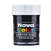Nova Color Cam Boyası Su Bazlı Şişe Siyah(12 adet) NC-154 thumbnail 1