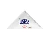 Hatas Öğrenci Gönyesi 45 Derece Plastik 32 CM 0800-20 Lİ PAKET-20-LI-PKT - 2