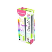 Maped Fineliner Graph Peps 0.4 MM Elma Yeşili 12 Lİ 74911403-12-LI-PKT - 1