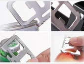 Survival Tool - 11'i 1 Arada Paslanmaz Çelik Çok Amaçlı Hayatta Kalma Aracı - 3