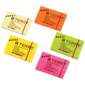 Temat Yapışkanlı Not Kağıt 50x75 MM (12 adet) Fosforlu Pembe - 1