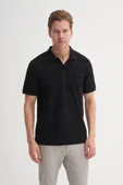 Cazador Polo Yaka Regular Fit Örme Çizgi Dokulu Tişört - 2