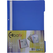 Bafix Telli Dosya Plastik XL Mavi A4 (50 li) thumbnail 2