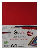 Bafix Cilt Kapağı Plastik Opak A4 160 MIC Kırmızı (100 lü) - 4