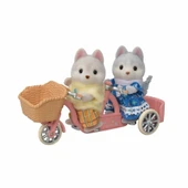 5637 Sylvanian Families Tandem Bisiklet Seti Husky Kardeşler +3 Yaş - 2