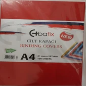Bafix Cilt Kapağı Plastik Opak A4 160 MIC Kırmızı (100 lü) - 3