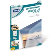 Mas Laminasyon Filmi Parlak A4 125 MIC (100 LÜ) 7706 - 1