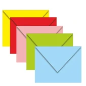 Doğan Kartvizit Renkli Zarf-80 Gr 5 Renk 7x9 80 gr (1000 li) - 1