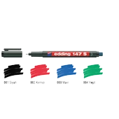 Edding Asetat Kalemi (10 adet)Permanent S Seri 0.3 MM Mavi 147 S - 1