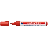 Edding Tahta Kalemi Yuvarlak Uçlu 1.5-3MM Kırmızı 260 (10 adet) - 1