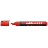 Edding Markör (10 adet)Permanent Yuvarlak Uçlu 1.5-3 MM Kırmızı 300 - 1