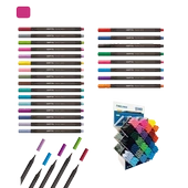 Gıpta Fineliner 0.4 MM Üçgen Pembe K600026-12-LI-PKT - 2