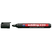 Edding Markör(10 adet) Permanent Kesik Uçlu 1-5 MM Siyah 330 - 1