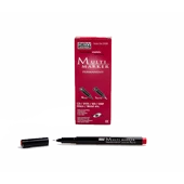 Marvy Asetat Kalemi (12 li) Permanent S Seri Kırmızı 2600S-2 - 1
