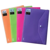Sensho Çıtçıtlı Dosya A4 Pembe (12 adet) - 1