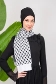 Triko İpli Filistin Geleneksel Nakışlı Çocuk Unisex Atkı Takmı S300009 - 3