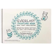 Gıpta Bitmeyen Resim Defteri Plastik Kapak Spiralli 25x35 4 YP Everlast - 1
