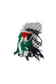 Filistin Bayrağı Püskül Keffiyeh İşlemeli Gazze Keffiyeh 10 Parça  S300008 - 5