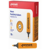 Penmark Neon Fosforlu Kalem Turuncu (10 adet) HS 505 03 - 1