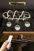 Kuzey Yemek Masası 3 Toplu İthal Led Avize - 1