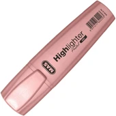 Mas Fosforlu Kalem (işaret Kalemi) Pastel Pembe 6422 (12 Li Paket) - 1