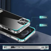 Apple iPhone 14 Pro Max Kılıf Standlı Şeffaf Silikon Zore L-Stand Kapak - 6