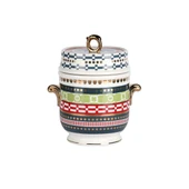 Lucky Art Lancelot Bone Kulplu Kavanoz 16cm - 1